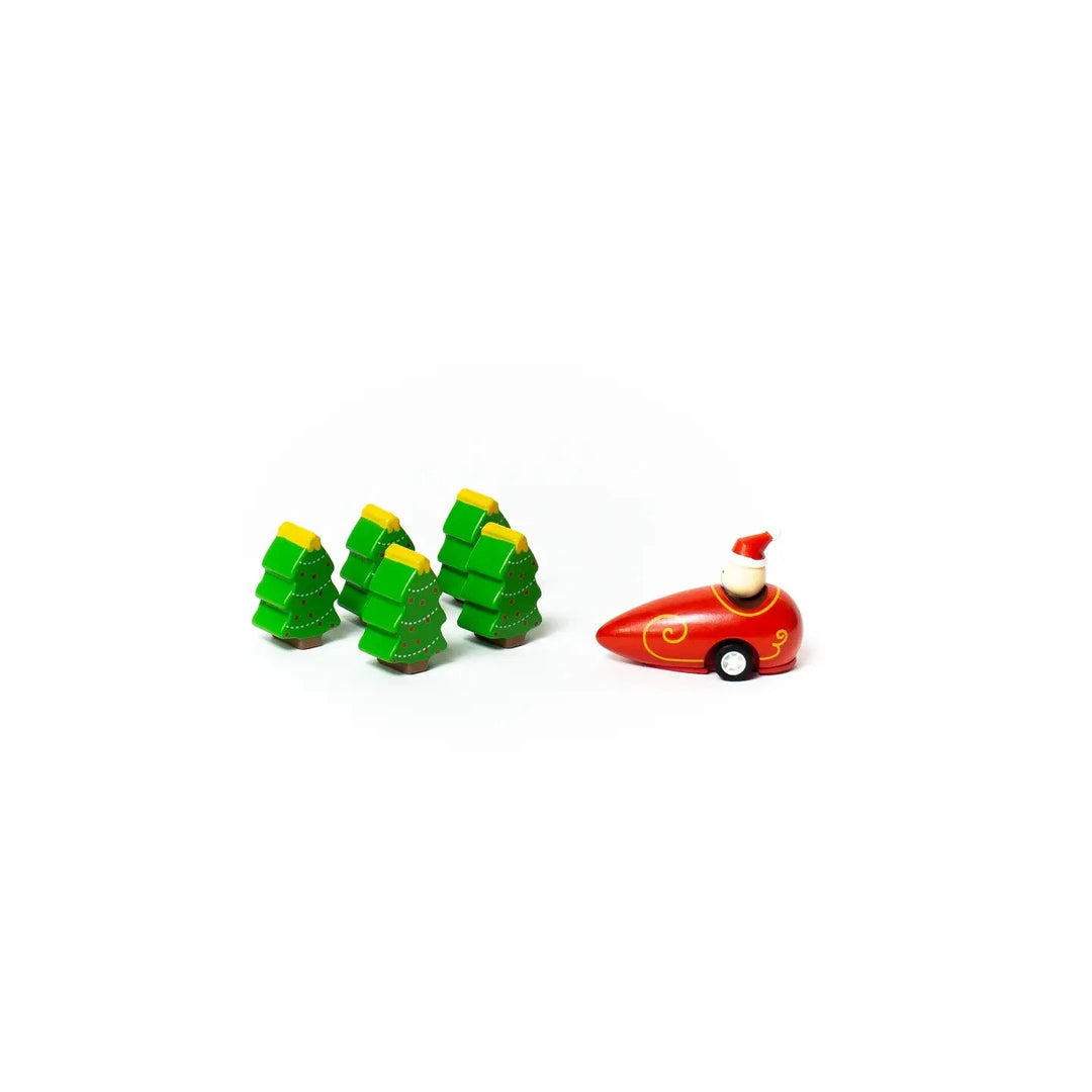 Santa & Christmas Tree Bowling Game Mini Toys Jack Rabbit 