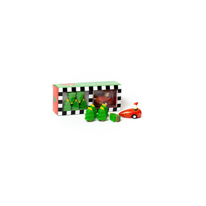 Santa & Christmas Tree Bowling Game Mini Toys Jack Rabbit 