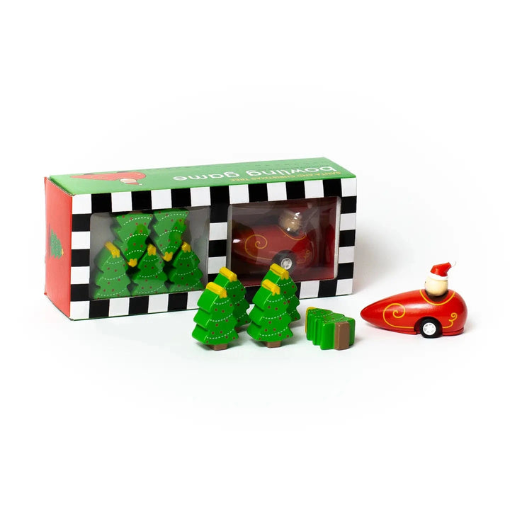 Santa & Christmas Tree Bowling Game Mini Toys Jack Rabbit 