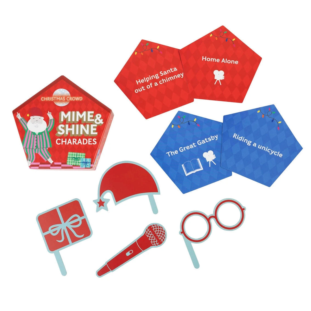Santa Mime & Shine Charades Game Activity Toy Talking Tables 