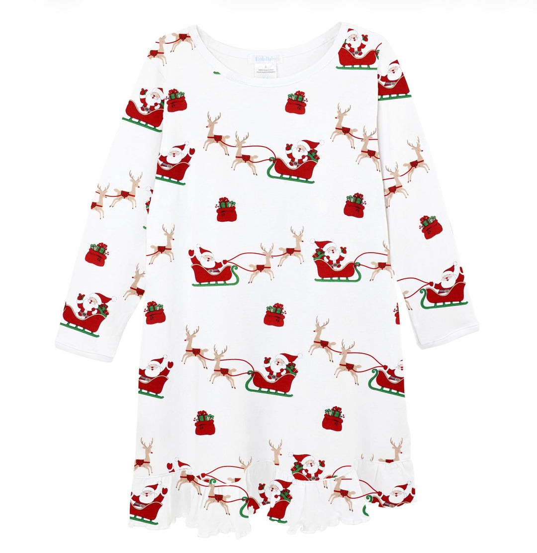 Santa Sleigh Nightgown Girl Pajamas Lyda Baby 