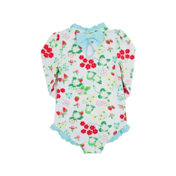 Sarasota Surf Suit - Berry Sweet Girl Bathing Suit Beaufort Bonnet 