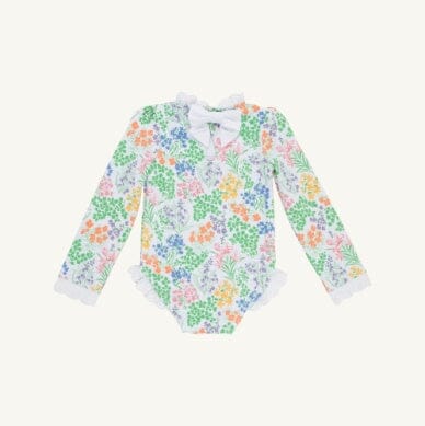 Sarasota Surf Suit - Gaston Street Garden Girl Bathing Suit Beaufort Bonnet 
