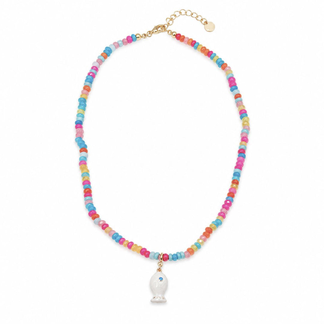 Sardinia Necklace - White Fish Womens Necklace Caryn Lawn 