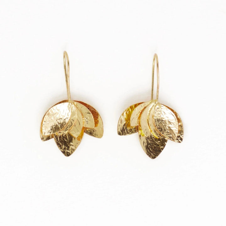 Sasha Layered Flower Threader Earrings Womens Earrings Ink and Alloy 