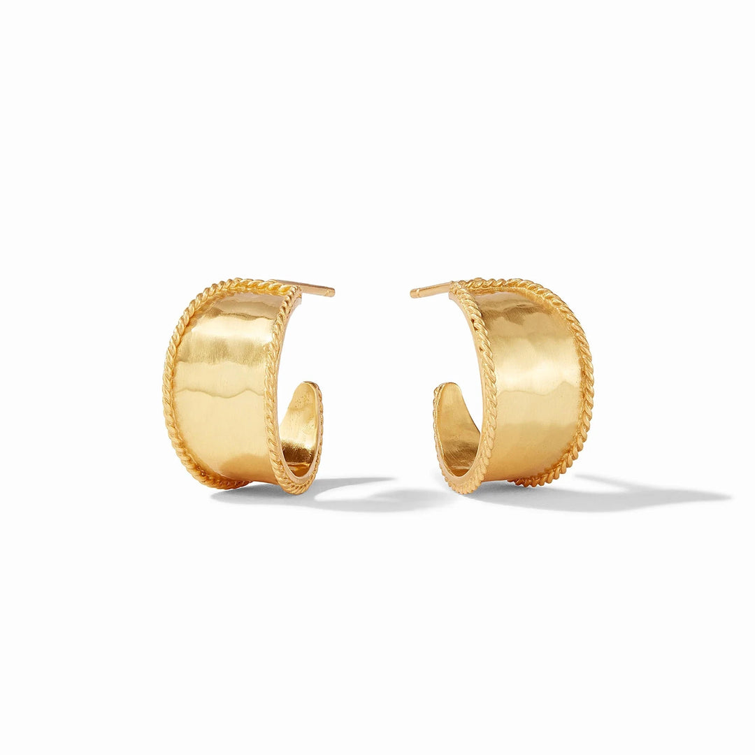 Savoy Hoop Earrings - Gold Womens Earrings Julie Vos Extra Small 