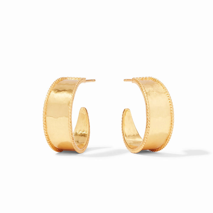 Savoy Hoop Earrings - Gold Womens Earrings Julie Vos Small 