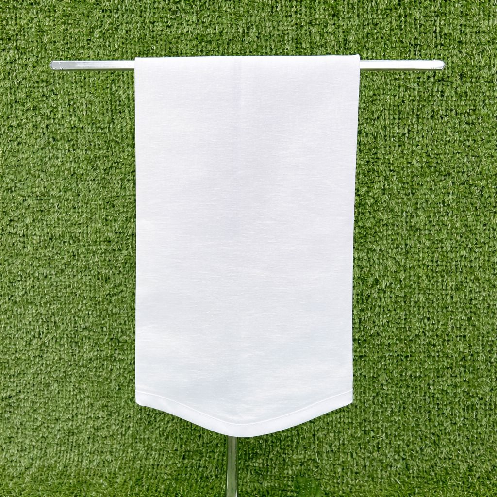 Scallop Linen Blend Guest Towel with White Trim Guest Towels The Royalty Collection 
