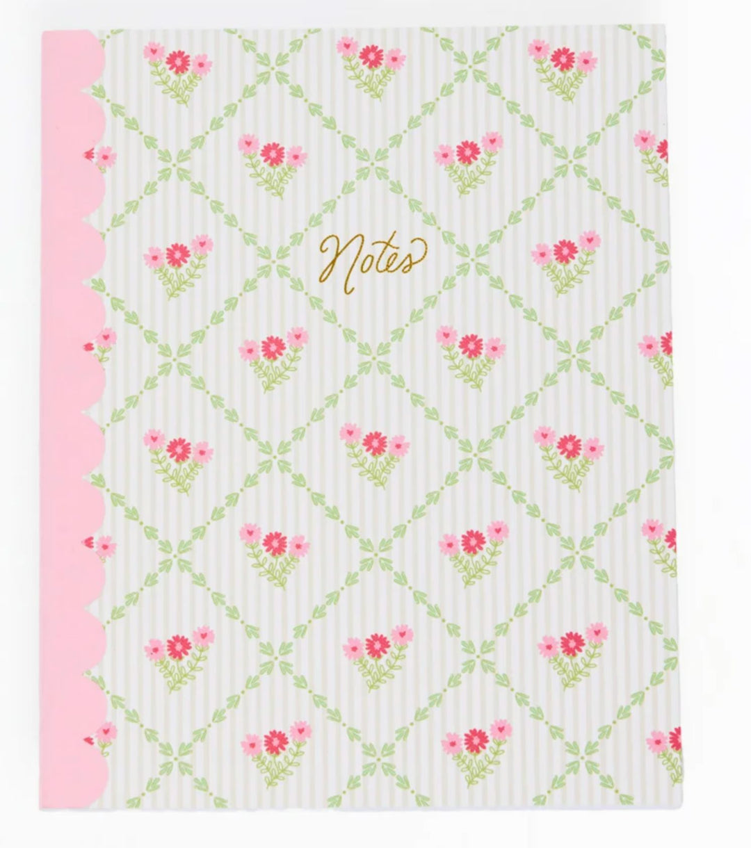Scallop Notebook- Cottage Trellis Notebooks & Notepads Mary Square 