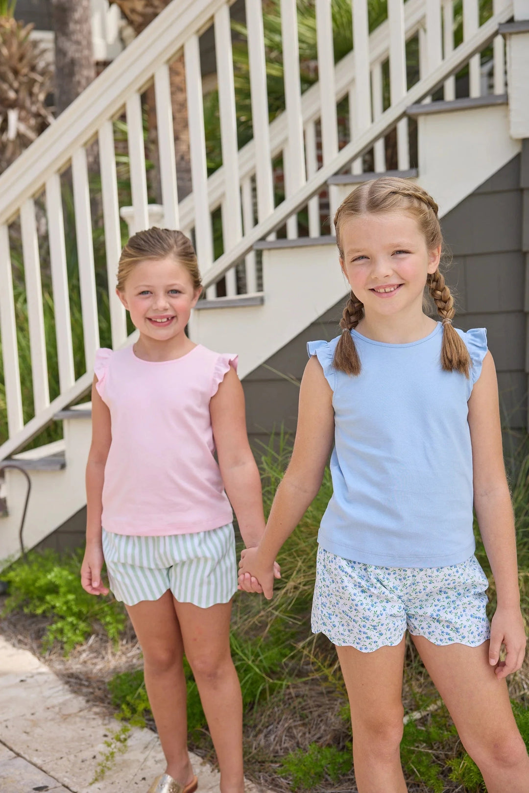Scallop Short - Mayfair Floral Girl Shorts Little English 