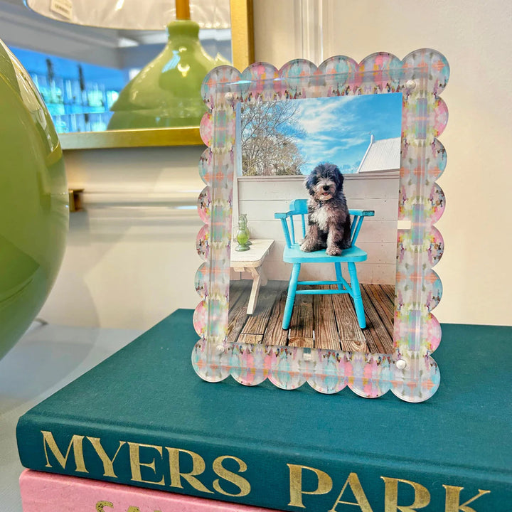 Scalloped Acrylic Picture Frame - Brooks Avenue Picture Frames Laura Park Design 