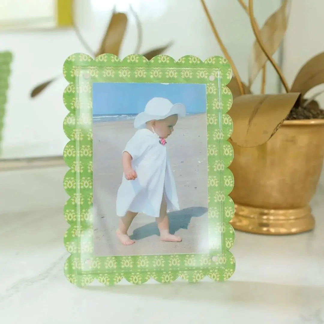 Scalloped Acrylic Picture Frame - Rosemary Meadow Picture Frames Laura Park Design 
