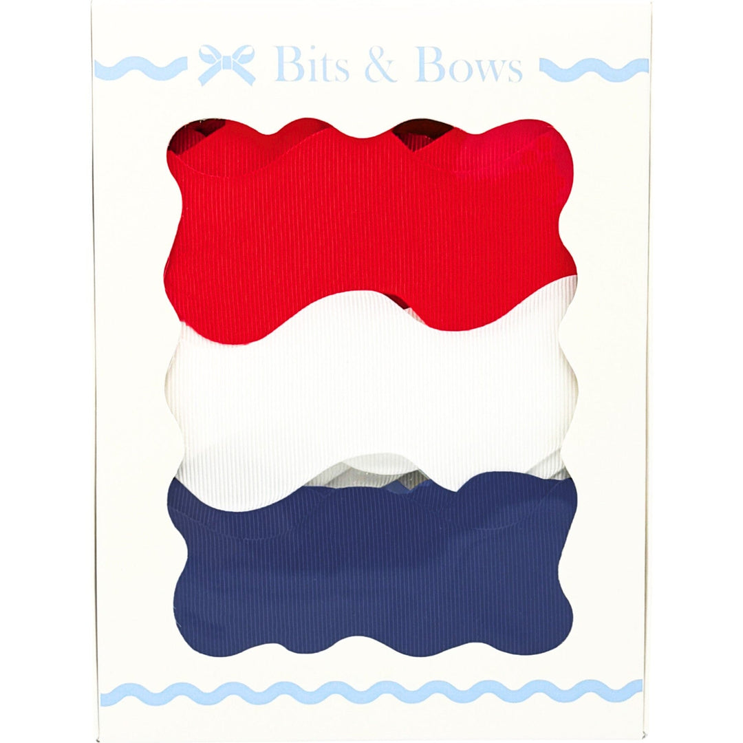 Scalloped Ribbon Set - Americana Ribbon Bits & Bows 