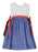 Scalloped Sundress with Red Bows Girl Dress Petit Bebe 