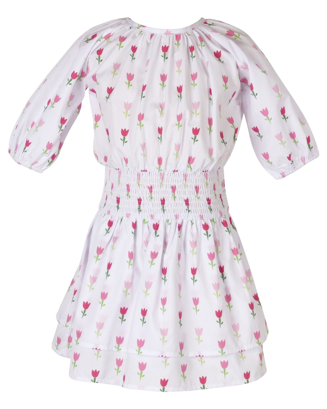 Scarlett Dress - Field of Pink Girl Dress The Yellow Lamb 