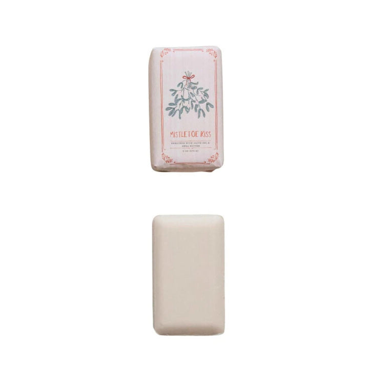 Scented Olive Oil & Shea Butter Milled Bar Soaps Bath Soap Creative Co-Op Mistletoe 