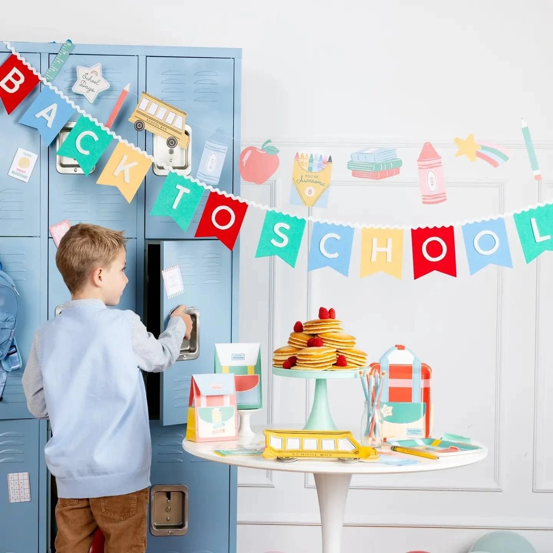 School Icons Banner Party Decorations My Mind's Eye 