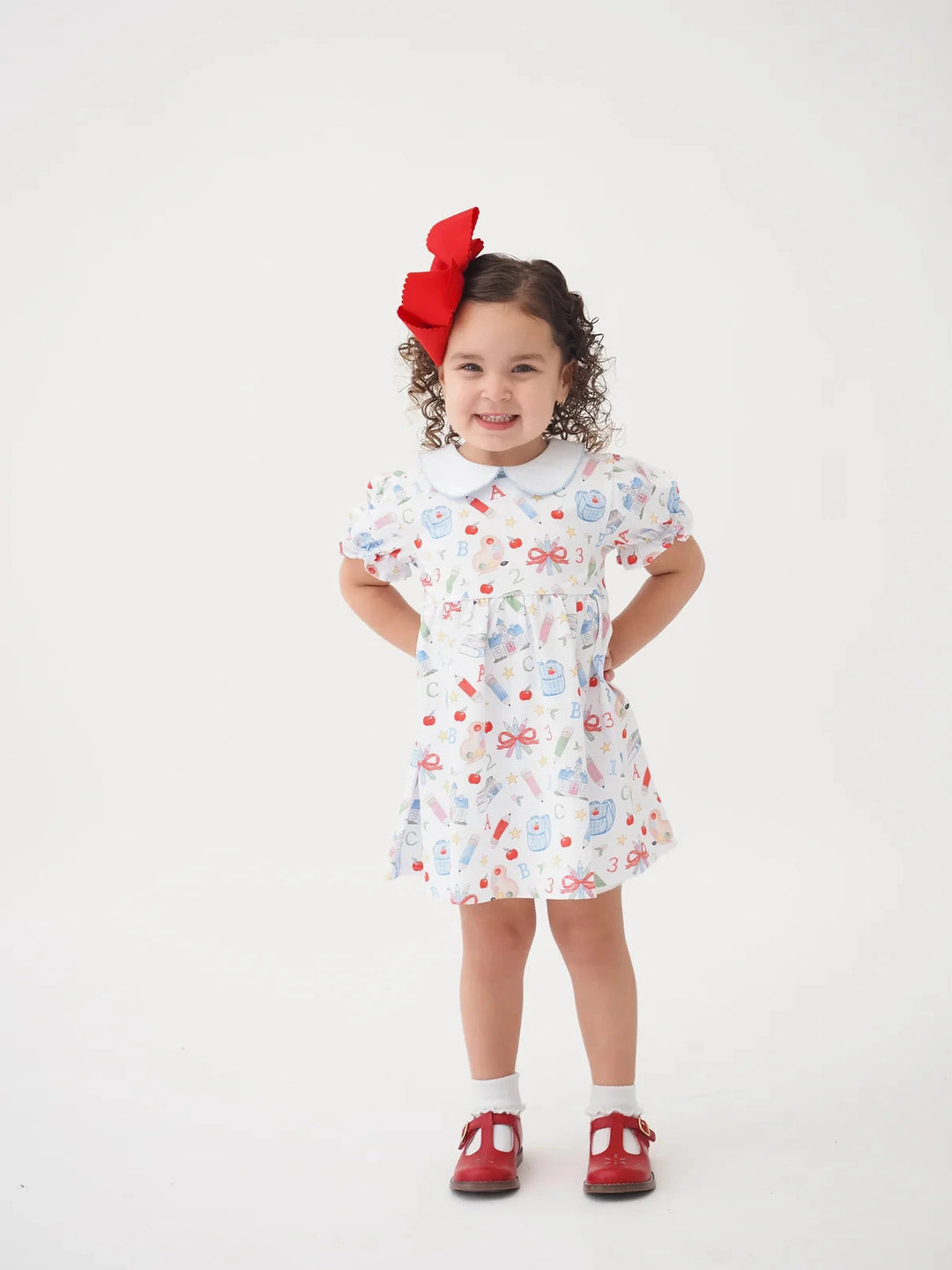 School Supplies Collins Classic Dress Girl Dress Cypress Row 