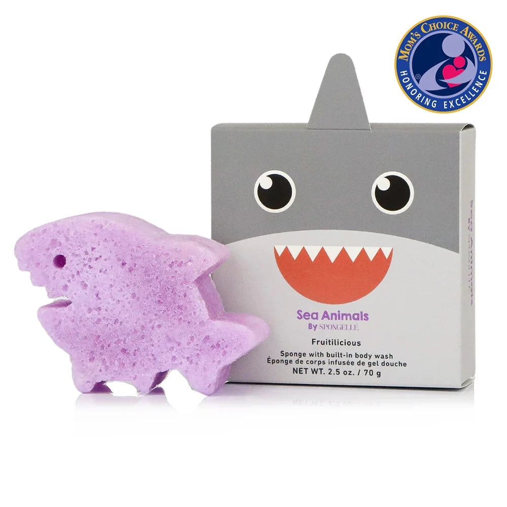 Sea Animal Bath Sponge - Sammy Shark Bath Soap Spongelle 
