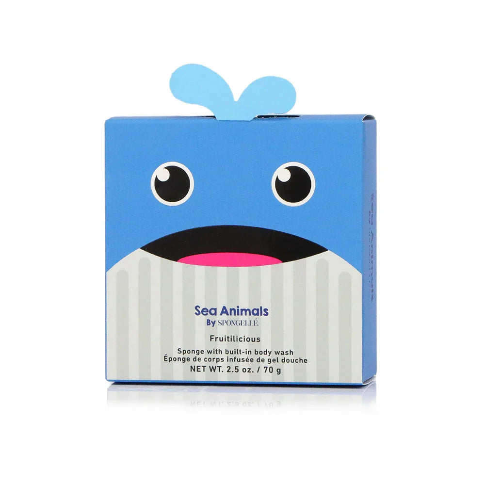 Sea Animal Bath Sponge - Walter Whale Bath Soap Spongelle 
