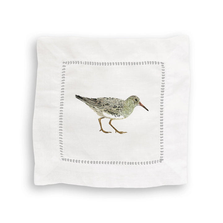 Sea Birds Mixed Linen Cocktail Napkin Set Cocktail Napkins French Graffiti 