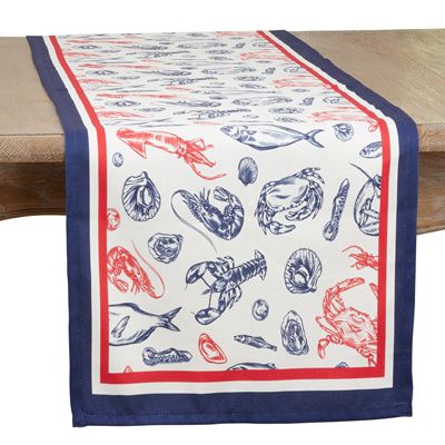 Sea Life Table Runner Table Runner Saro 