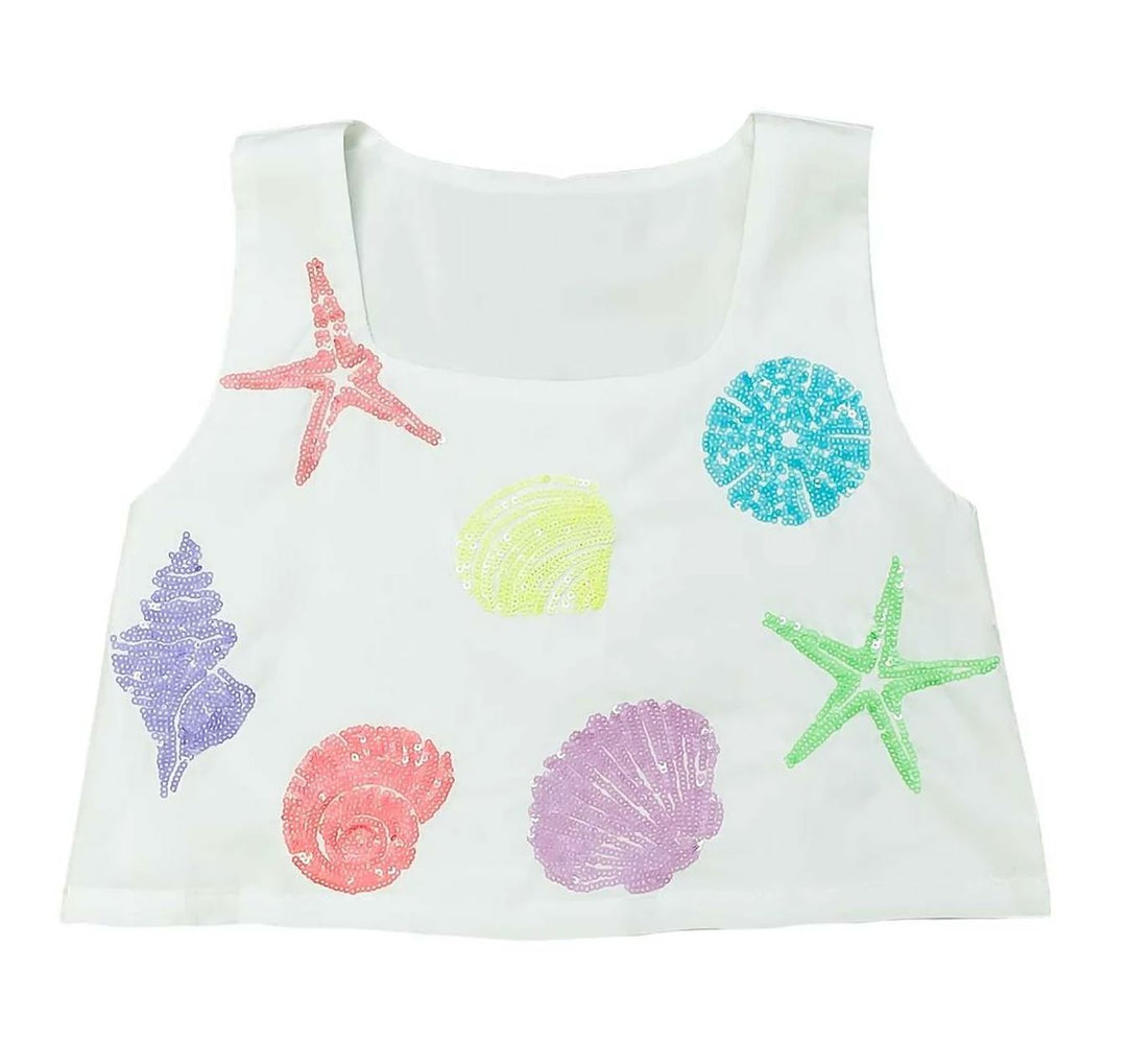 Sea Shells Top Girl Shirt Belle Cher 