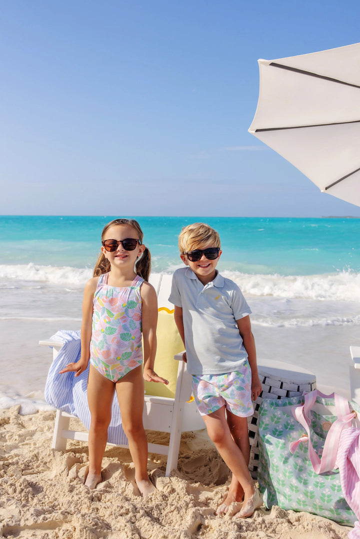 Seabrook Bathing Suit - Happy in Harbour Island Girl Bathing Suit Beaufort Bonnet 