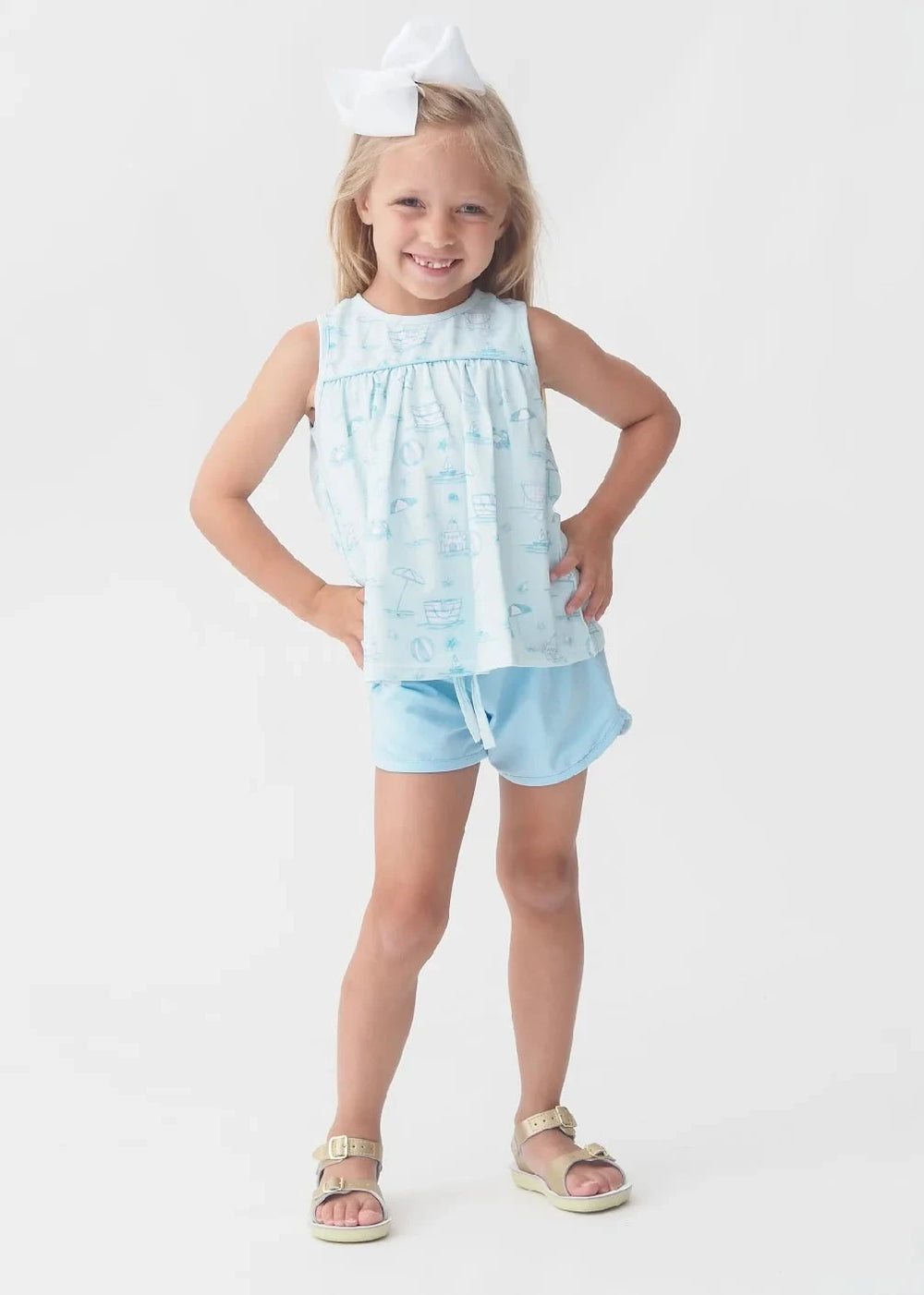 Seacrest Girls Short Set Girl Bloomer Set Cypress Row 