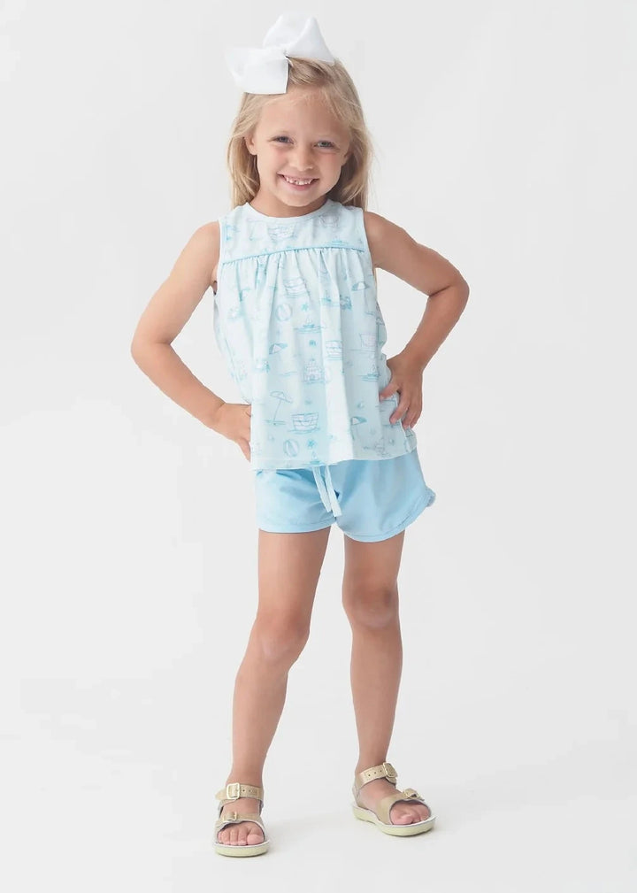 Seacrest Girls Short Set Girl Bloomer Set Cypress Row 