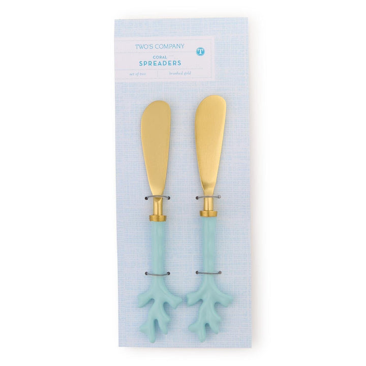 Seafoam Coral Spreaders Spreaders Two's Company 