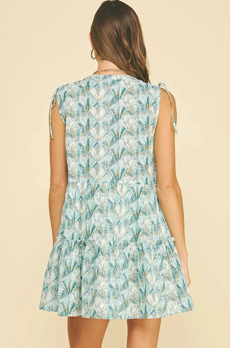 Seashell Tiered Mini Dress Womens Dress Pinch 
