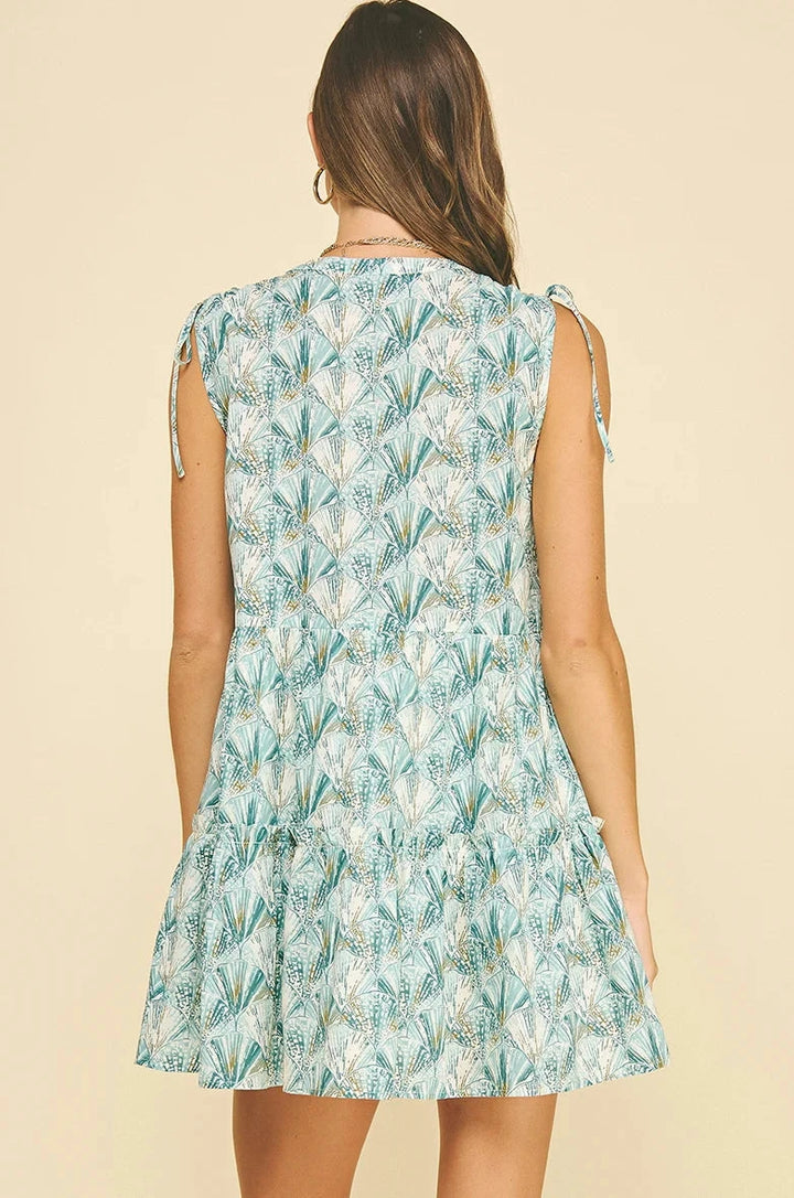 Seashell Tiered Mini Dress Womens Dress Pinch 