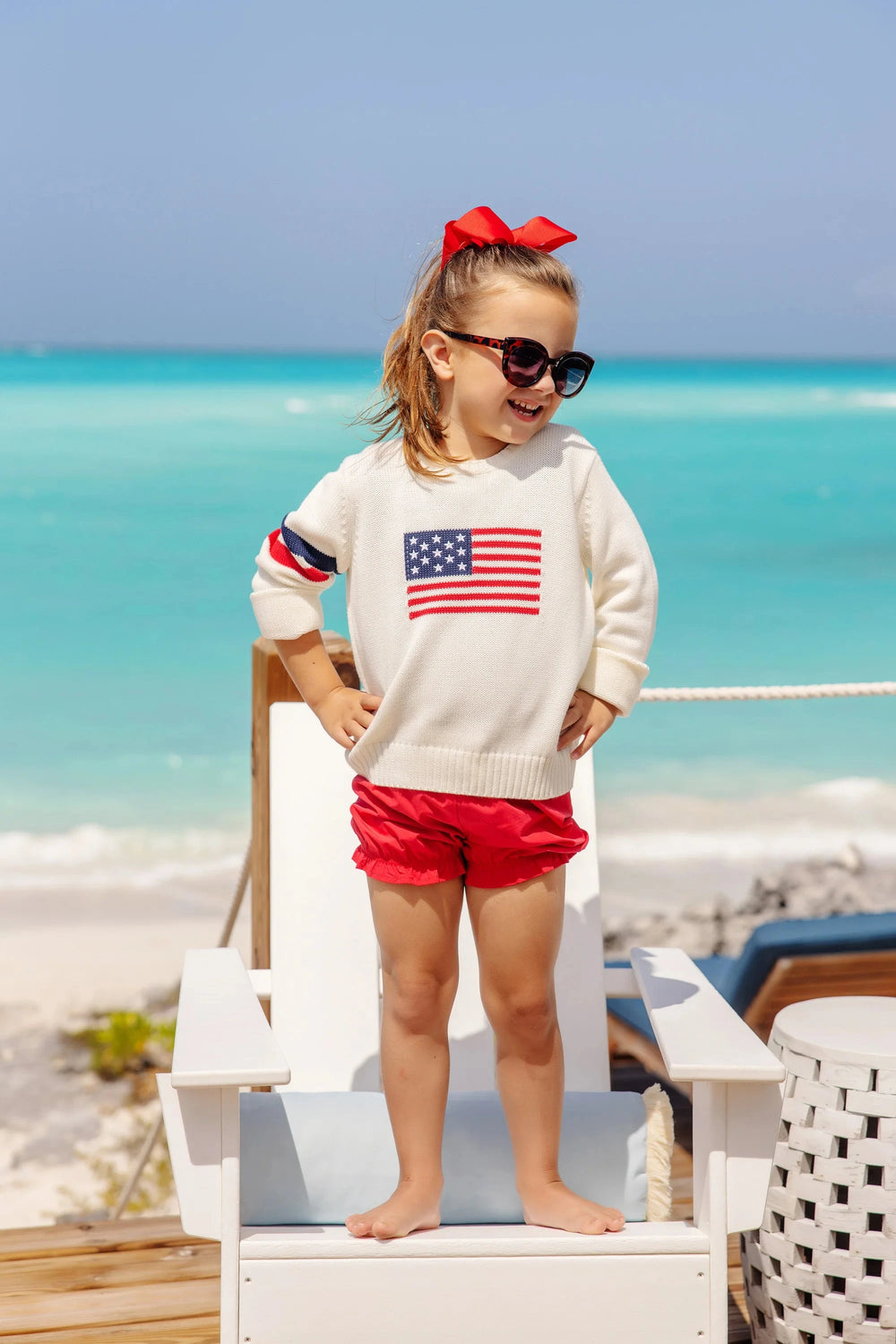 Seaton Intarsia Sweater - American Flag Intarsia Boy Sweater Beaufort Bonnet 