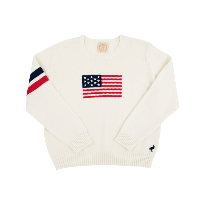 Seaton Intarsia Sweater - American Flag Intarsia Boy Sweater Beaufort Bonnet 