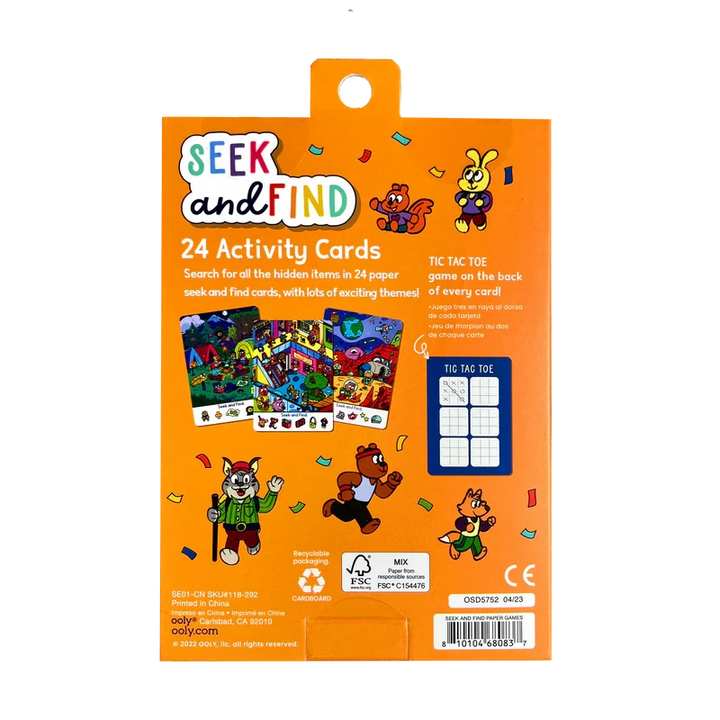 Seek and Find Activity Cards Activity Toy Ooly 