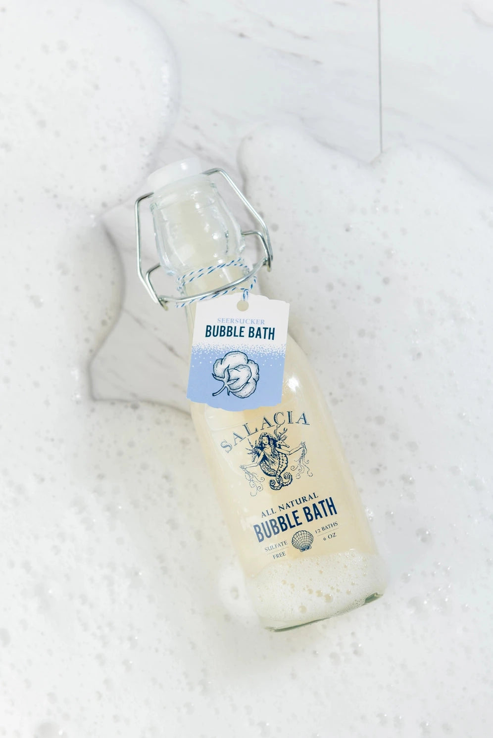 Seersucker Bubble Bath Bath Soap Salacia Salts 