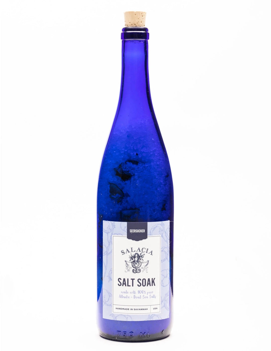 Seersucker Upcycled Salt Soak Bath Salt Salacia Salts 