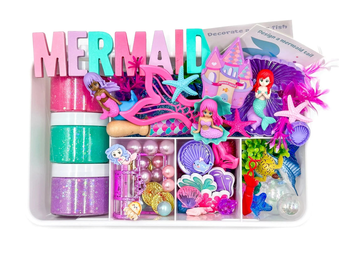 Sensory Dough Bag - Mermaid Toy Craft Kits Young Wild and Freidman 