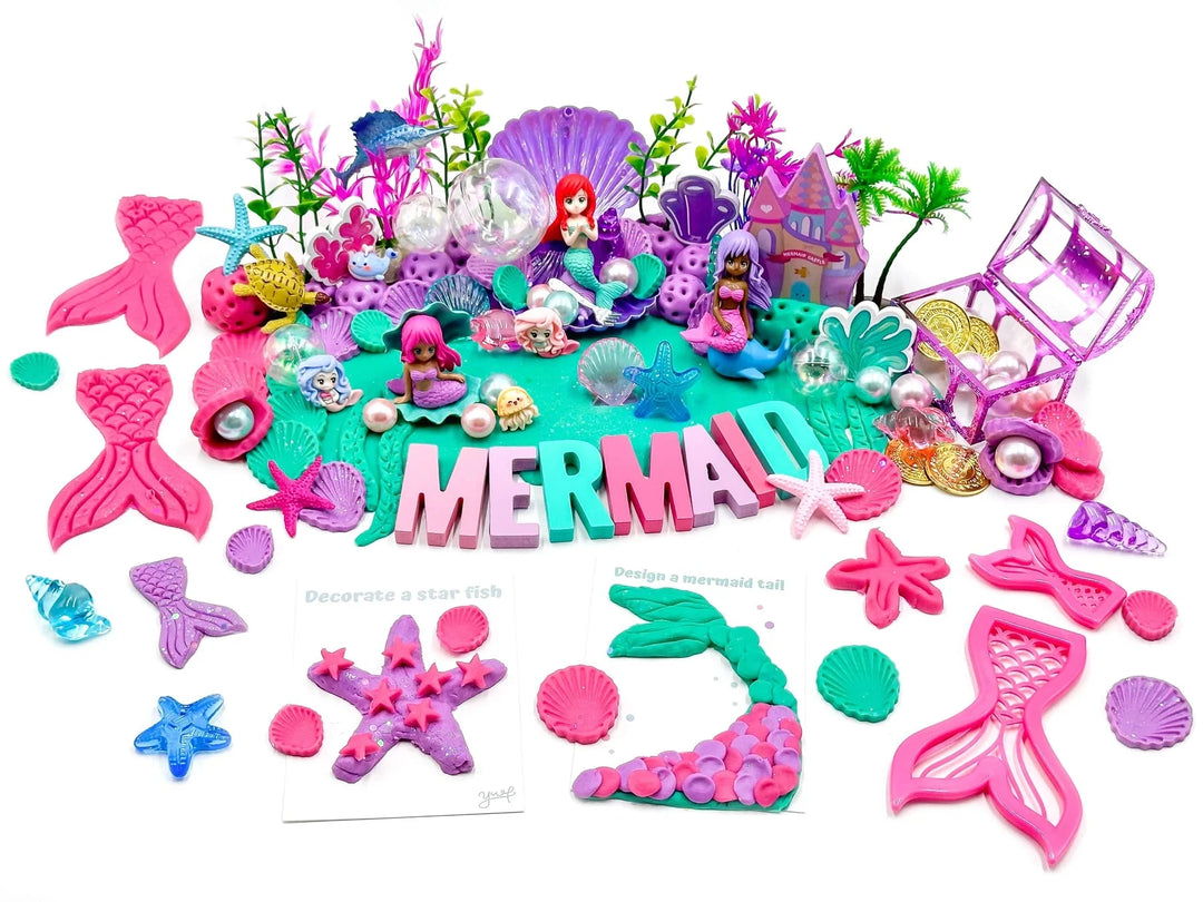 Sensory Dough Bag - Mermaid Toy Craft Kits Young Wild and Freidman 