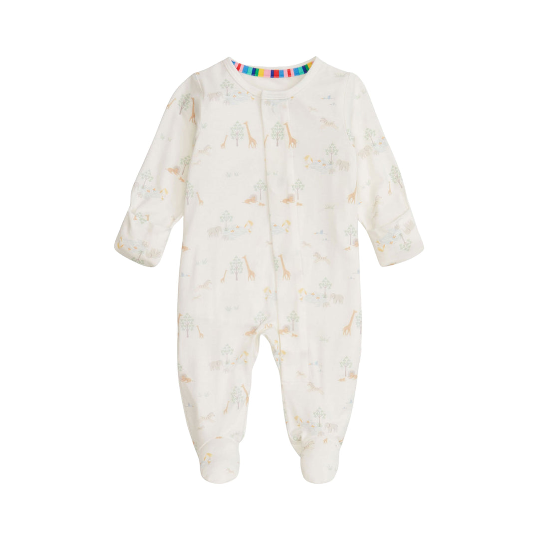 Serene Safari White Footie Baby Footie Magnetic Me 