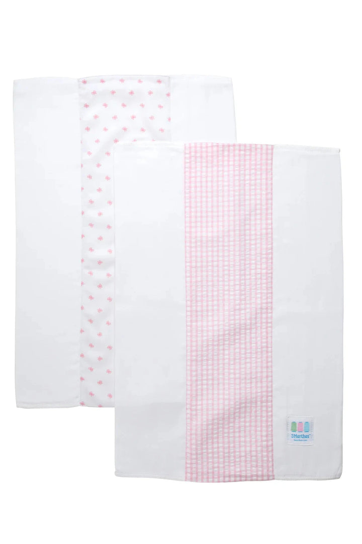 Set of 2 Burps Burp Cloths 3 Marthas 