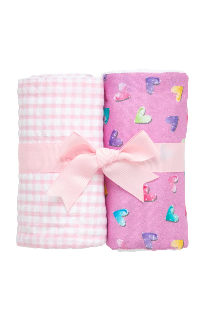 Set of 2 Burps Burp Cloths 3 Marthas Princess 