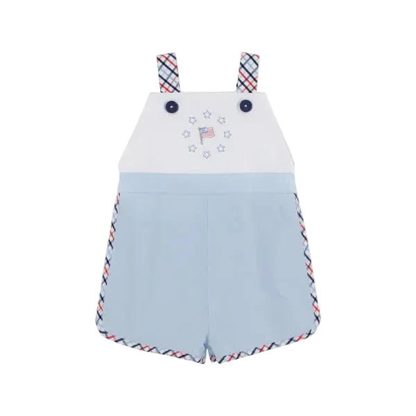 Shadwell Shortall - Pierce Mill Plaid Seersucker Boy Jon Jon Beaufort Bonnet 
