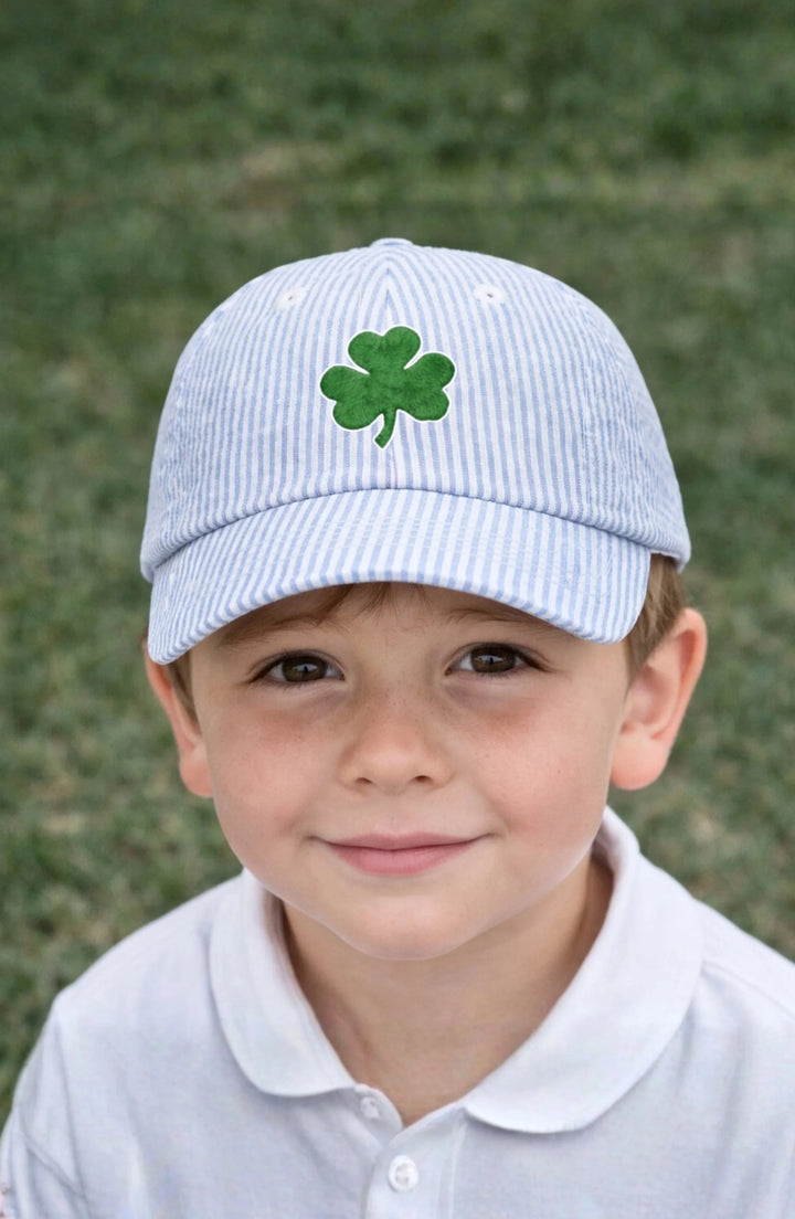 Shamrock Baseball Hat Boy Hat Bits & Bows 