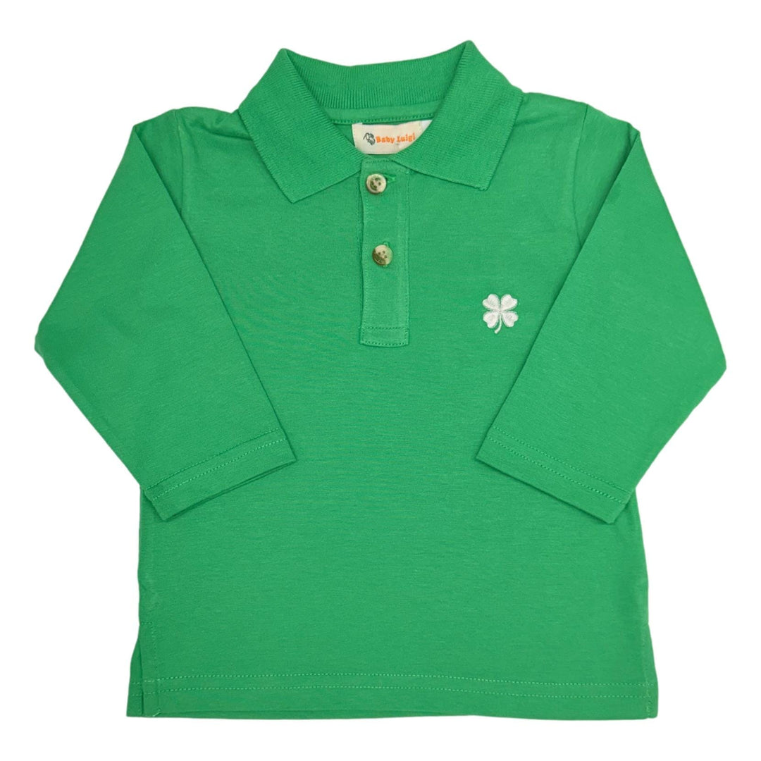 Shamrock Long Sleeve Polo Shirt Boy Shirt Luigi 