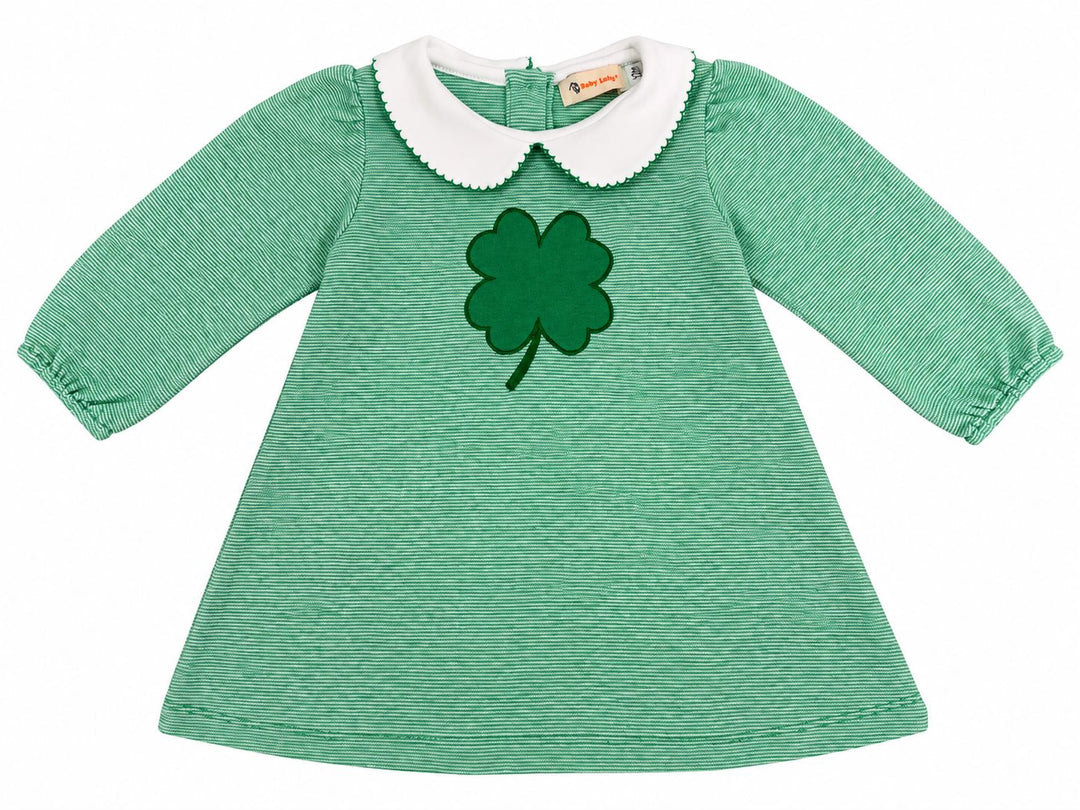 Shamrock LS Dress - Kelly Green Girl Dress Luigi 12m 