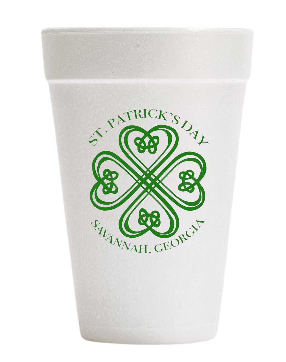 Shamrock Styrofoam Cups Styrofoam Cups The Horseshoe Crab 