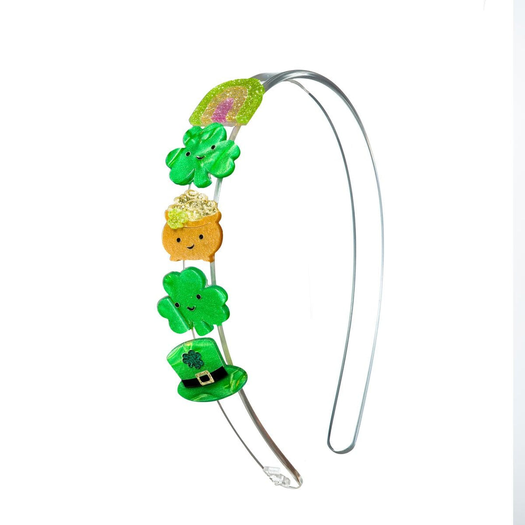 Shamrocks Leprechaun Hat St. Patricks Headband Girl Headband Lilies and Roses 