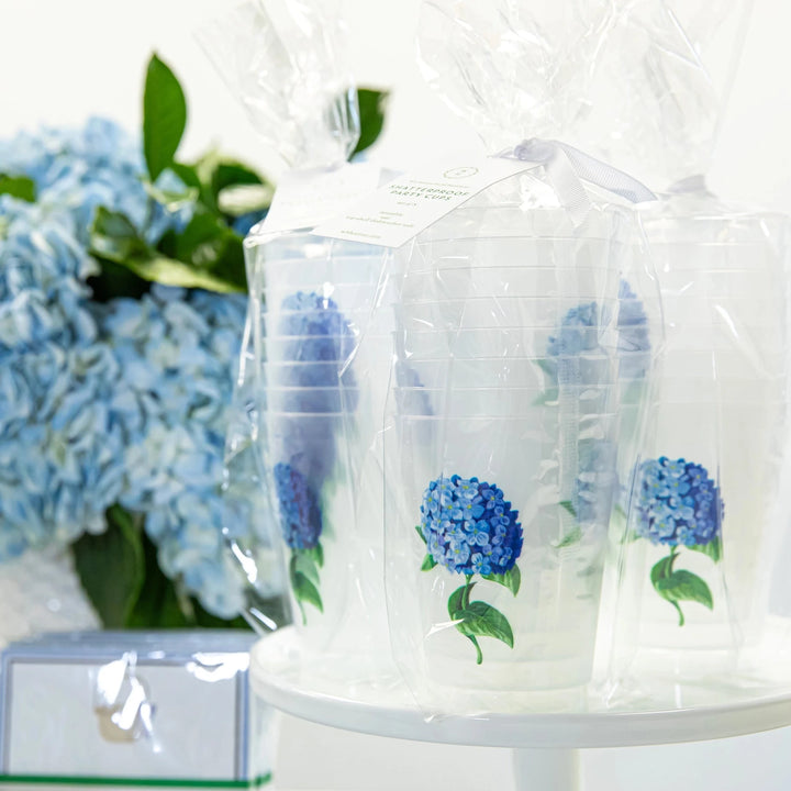 Shatterproof Cups - Blue Hydrangeas Shatterproof Cups WH Hostess 